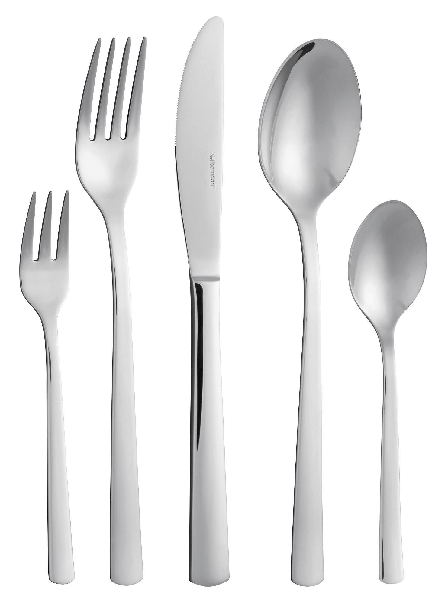 Besteckset 60-Teilig Gamma für 12 Personen - Edelstahlfarben, KONVENTIONELL, Metall (32,5/43,5/10,5cm) - Berndorf
