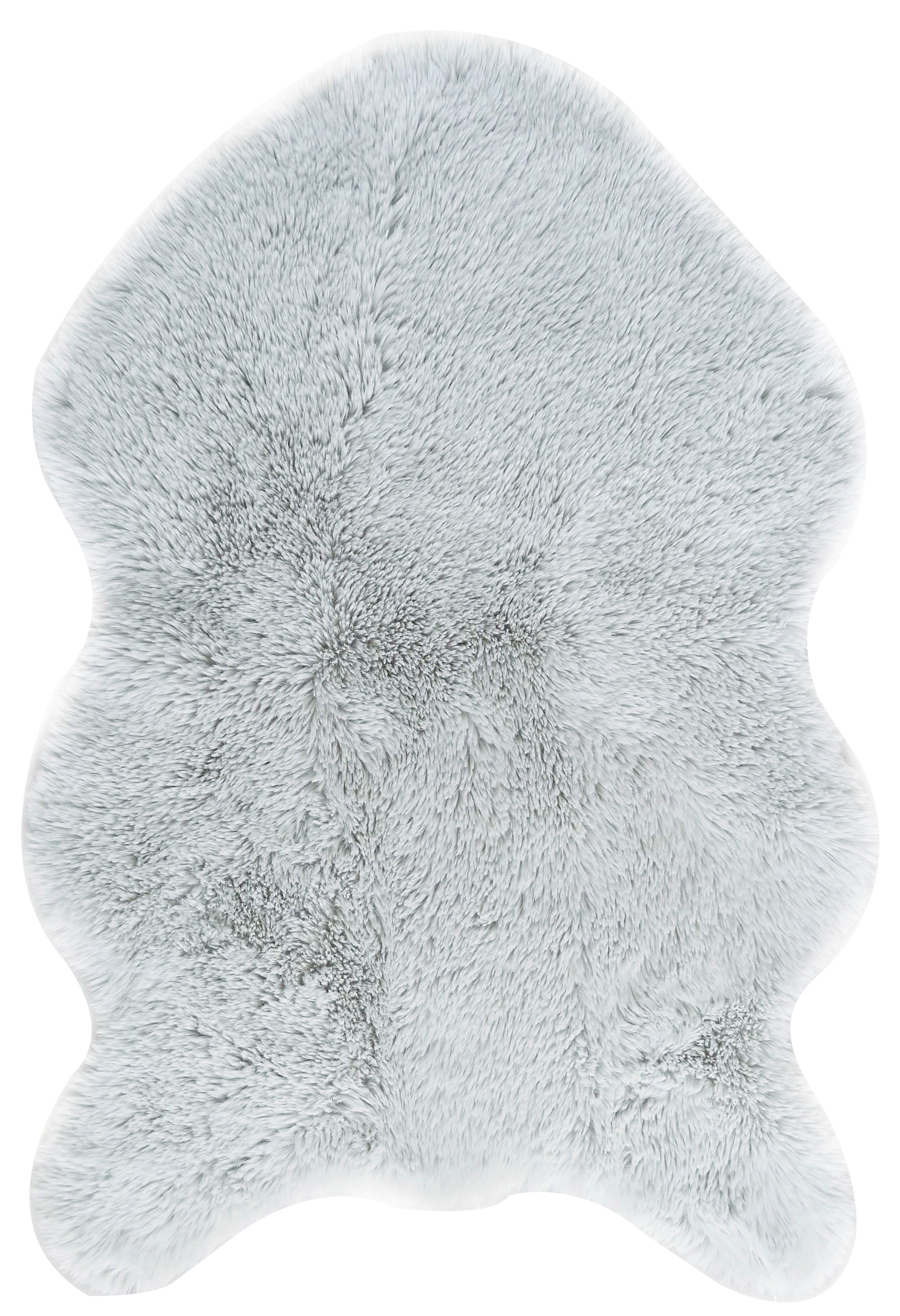 UMELÁ KOŽUŠINA Lucia, 60/90cm, svetlosivá - svetlosivá, Romantik / Landhaus, textil (60/90cm) - Mömax