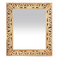 SPIEGEL Naturfarben B: 68cm - Naturfarben, Design, Glas/Holz (68/79/3cm) - MID.YOU