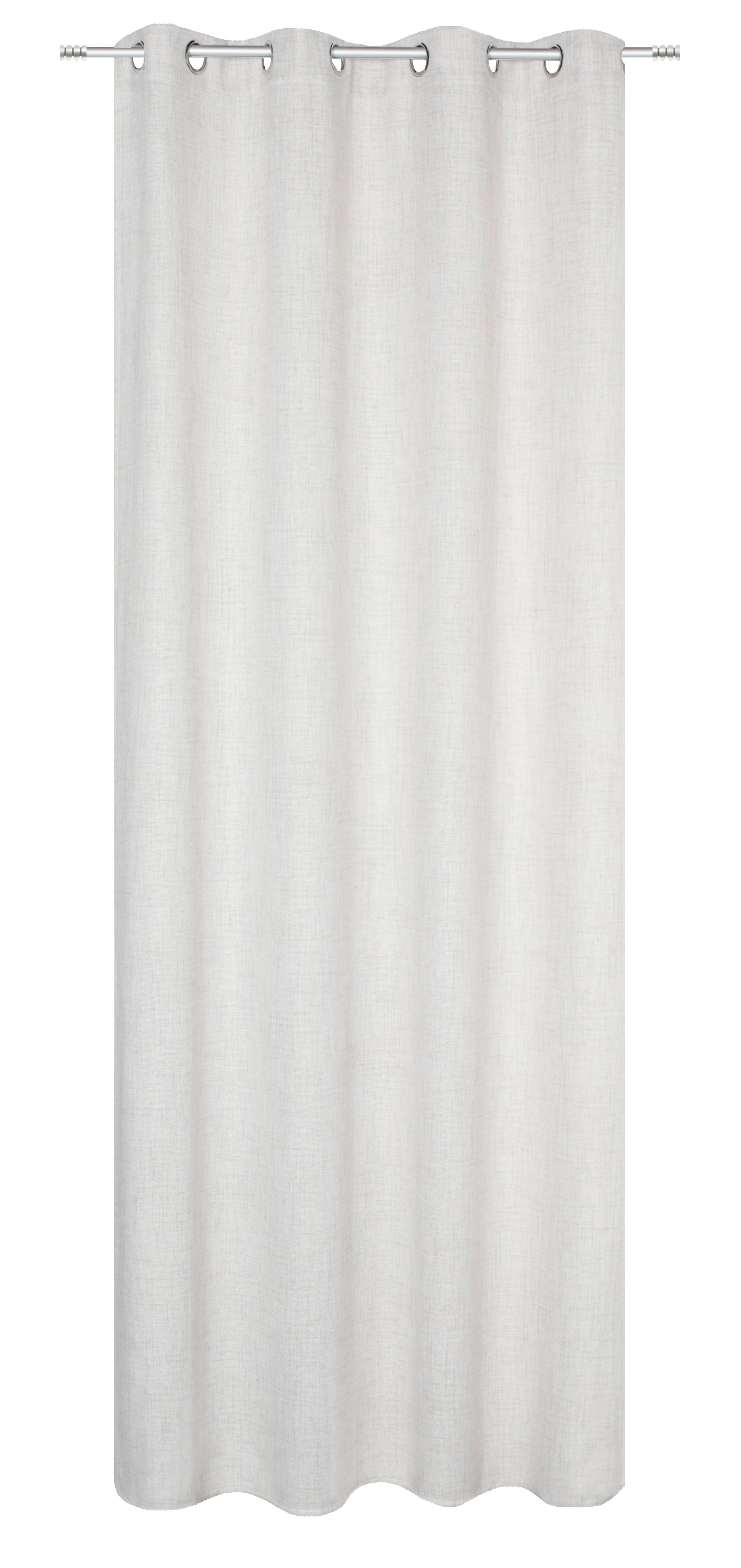 Ösenvorhang Linora Natur - Naturfarben, Basics, Textil (140/245cm) - Schmidt W. Gmbh