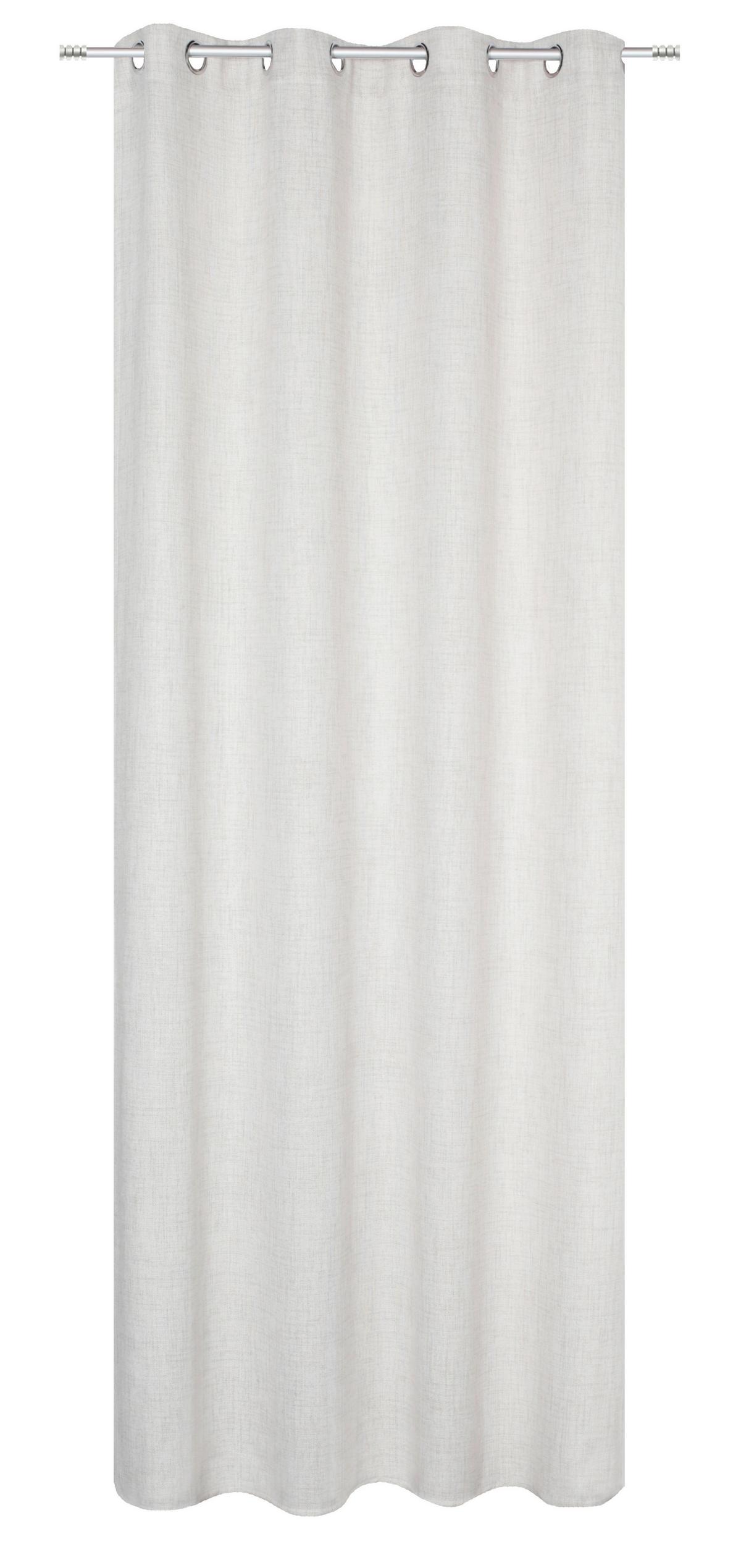 Ösenvorhang Linora Natur - Naturfarben, Basics, Textil (140/245cm) - Schmidt W. Gmbh