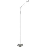 LED-STEHLEUCHTE Flexarm - Klar/Schwarz, Design, Kunststoff/Metall (52/20/173cm) - Globo