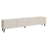 NÍZKA KOMODA LOWBOARD PHUKET 190 - čierna/kašmírová, Design, kompozitné drevo/plast (190/40/32cm) - P & B