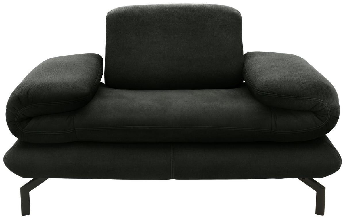 Sessel Looks Xiii - Dunkelgrün/Schwarz, Design, Textil (139 (197)/83 (110)/98cm) - LOOKS by W.Joop