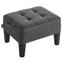 Hocker Grau/Schwarz - Schwarz/Grau, Basics, Holz/Holzwerkstoff (40cm)