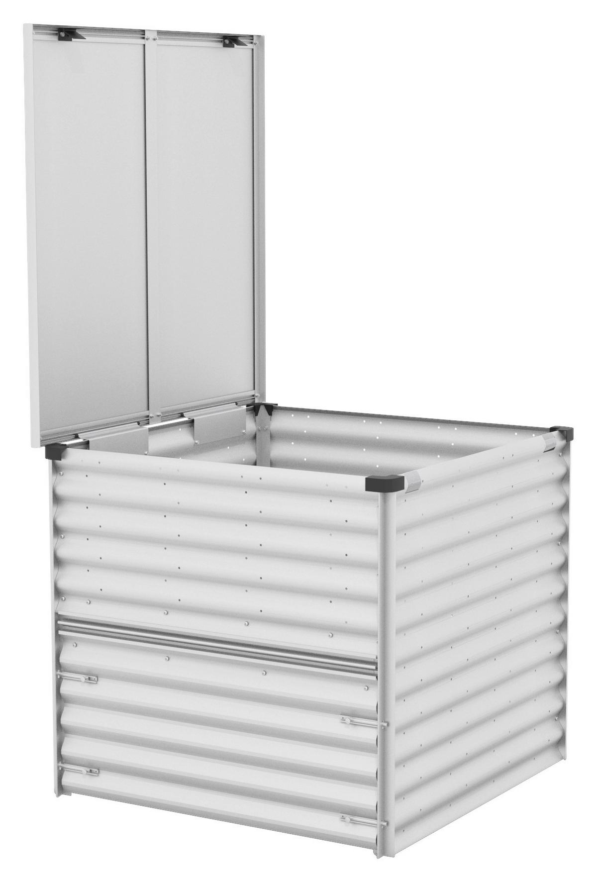 Komposter Tami Metall 860 L Mit Deckel - Alufarben, Basics, Metall (99/87/99cm)