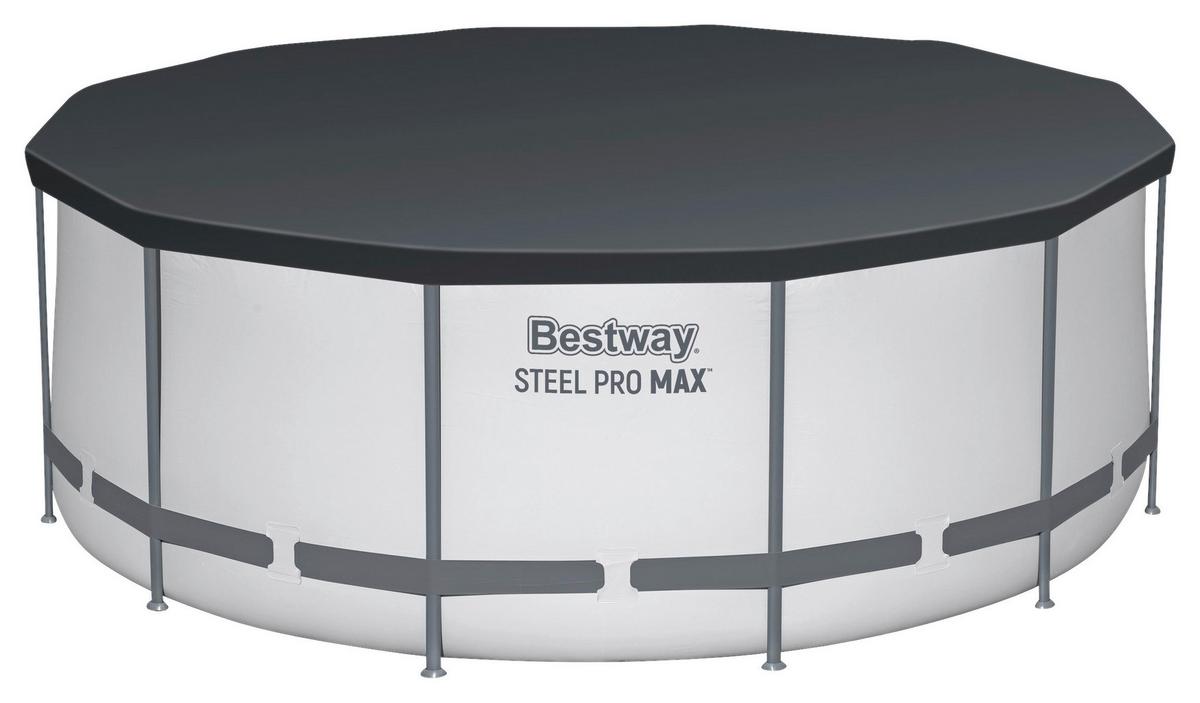 Pool Martina - Blau/Hellgrau, KONVENTIONELL, Kunststoff/Metall (366/122cm) - Bestway