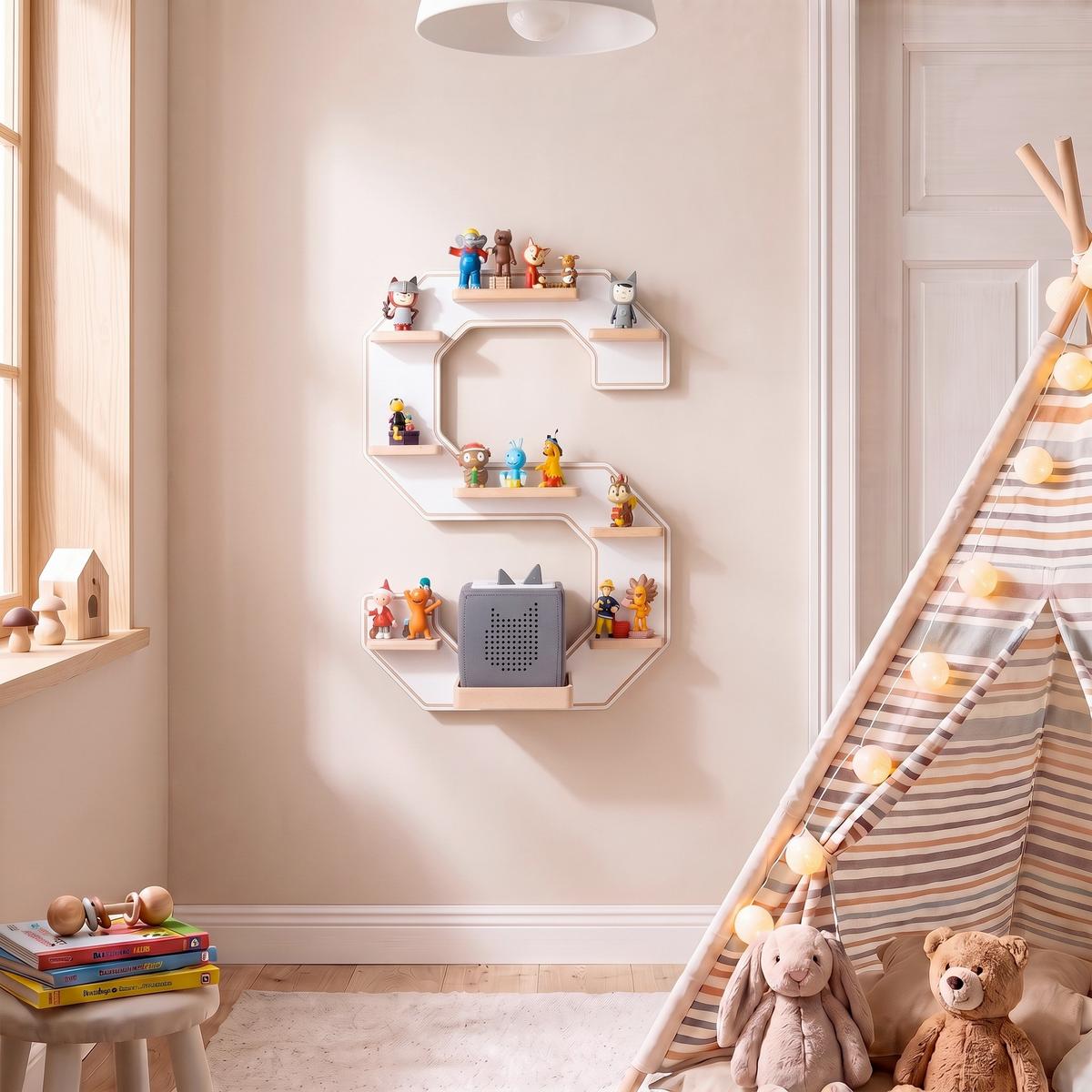 Kinderregal Boarti Weiß B: 40 cm - Weiß, MODERN, Holzwerkstoff (40/54/19cm) - Livetastic