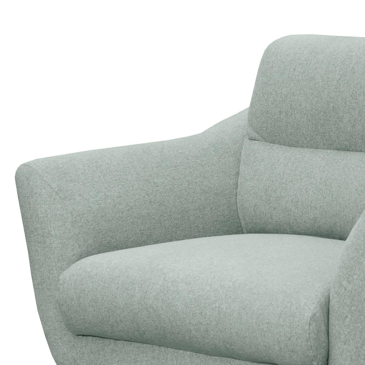 Sessel Tromso Hellblau B: 92 Cm - Schwarz/Hellblau, Design, Textil (92/87/88cm) - Livetastic