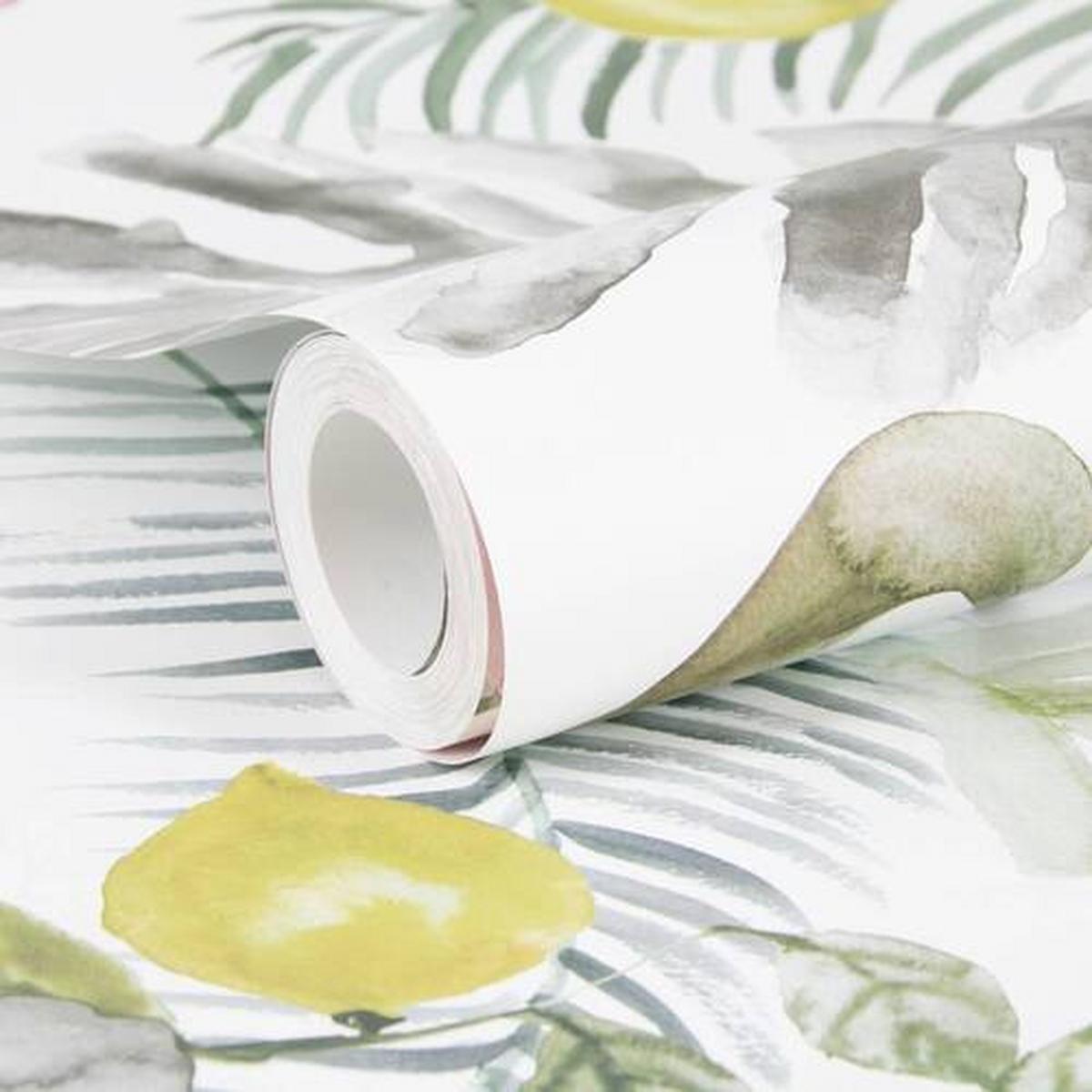 Vliestapete Tropen, Multicolor - Multicolor, Basics, Papier/Kunststoff (52/1005cm)