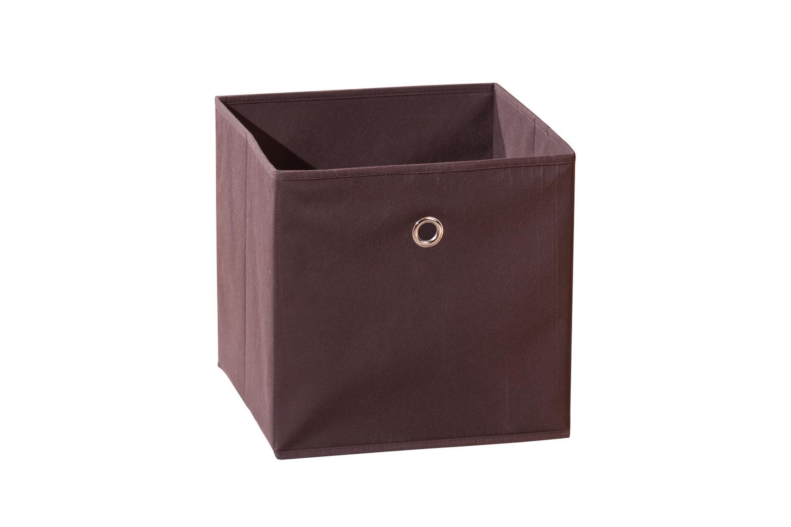 Faltbox Winny Kunststoff/ Metall Braun 31,5x31x31,5 cm - Braun, Basics, Kunststoff/Metall (31,5/31/31,5cm) - MID.YOU