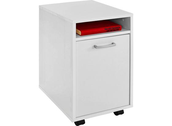 Kontajnér Na Kolieskach Laurenc - biela, Moderný, drevo/plast (33/59,5/38cm) Kontajnér Na Kolieskach Laurenc - biela, Moderný, drevo/plast (33/59,5/38cm)