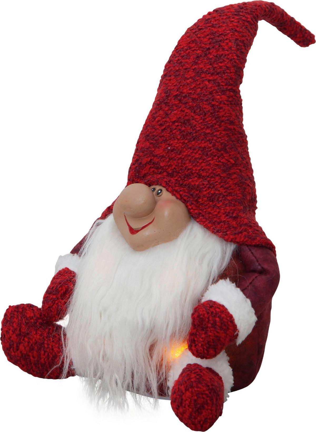 Led-dekoleuchte 411471_joy - Rot/Weiß, Basics, Kunststoff/Textil (20/15/34cm) - Eglo