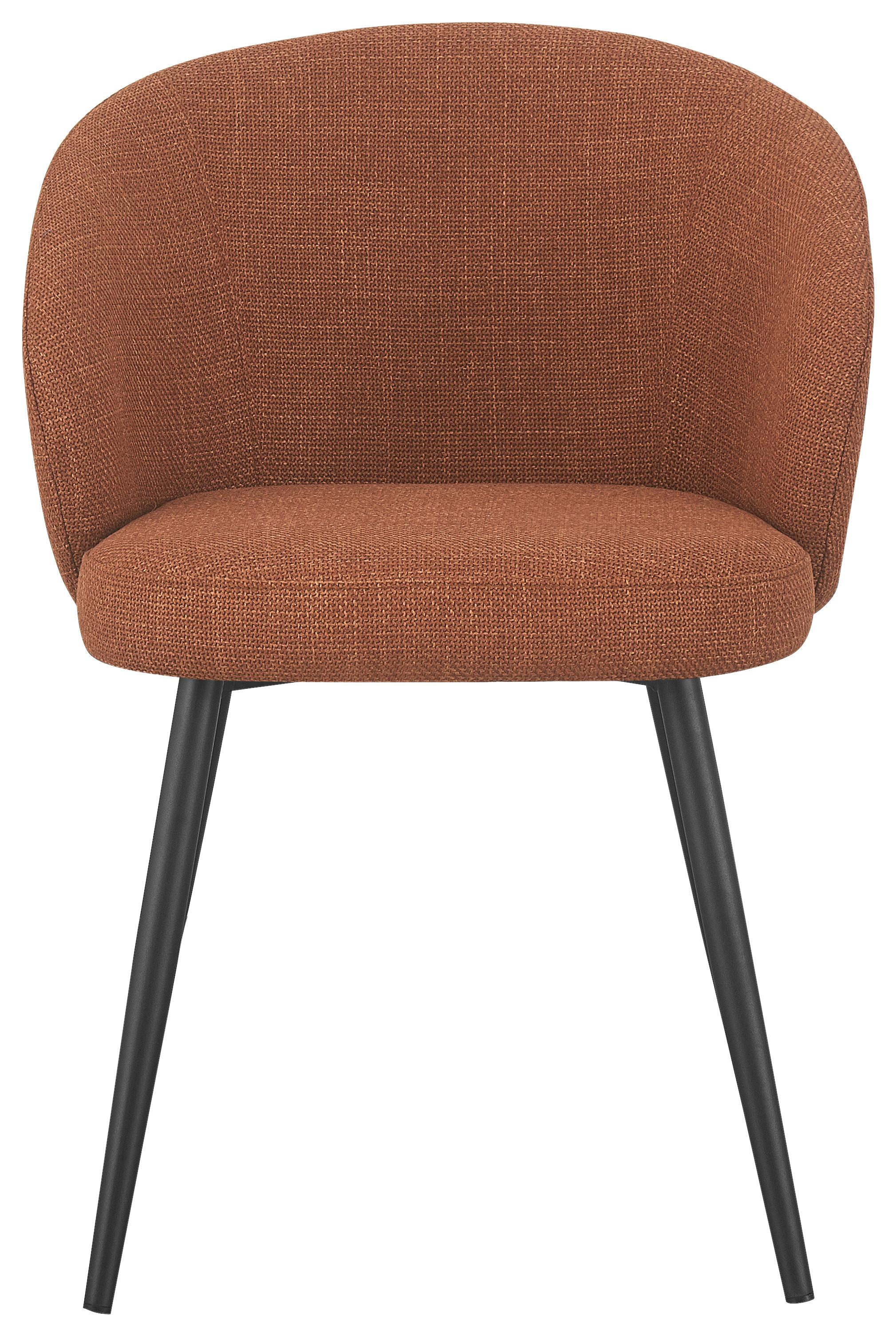 STOLIČKA NALA - oranžová/čierna, Lifestyle, kov/textil (57/76/60cm) - Mömax