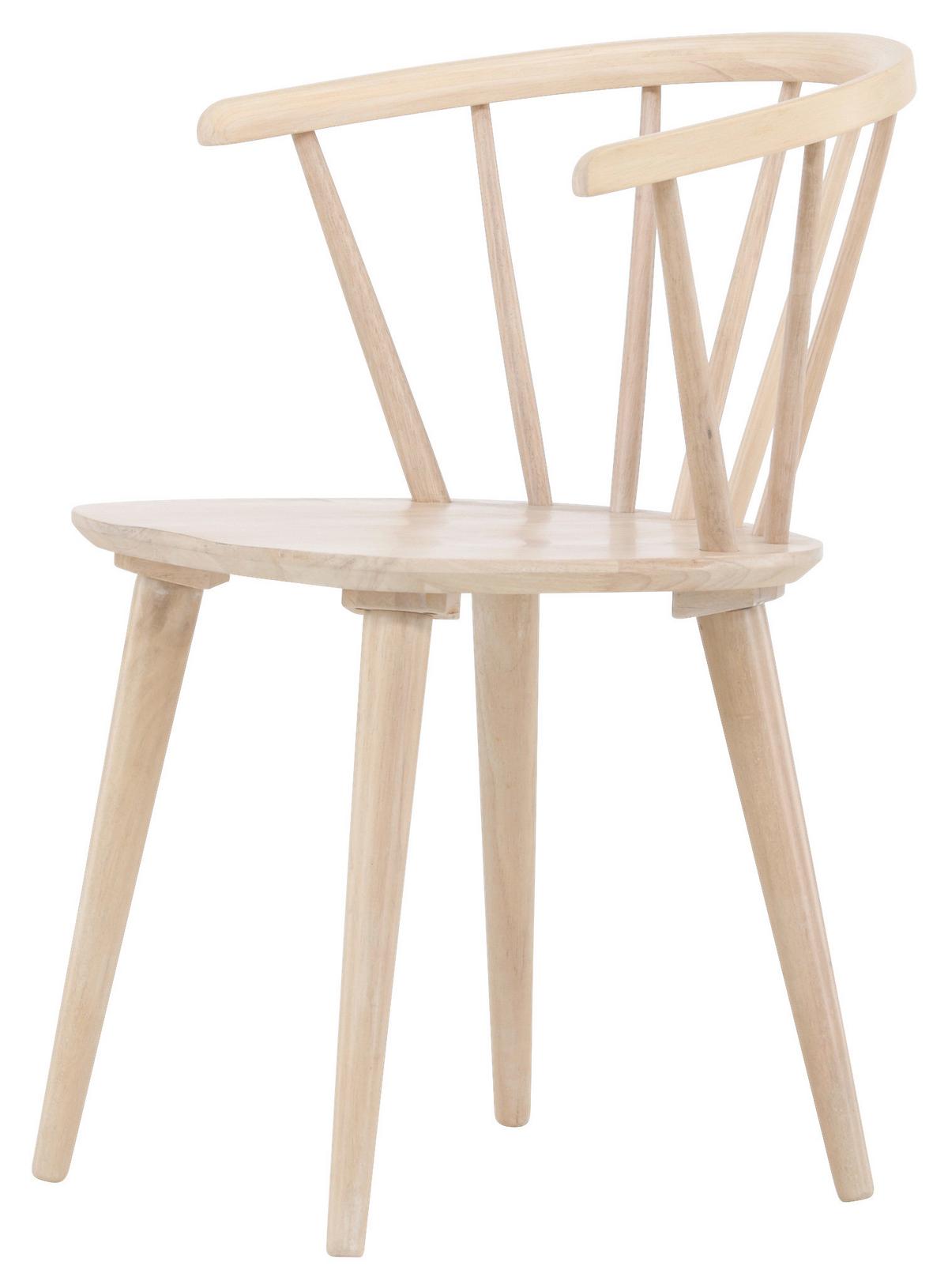 Stuhl-set Bobby - Weiß, Design, Holz (55/75/53cm) - Livetastic