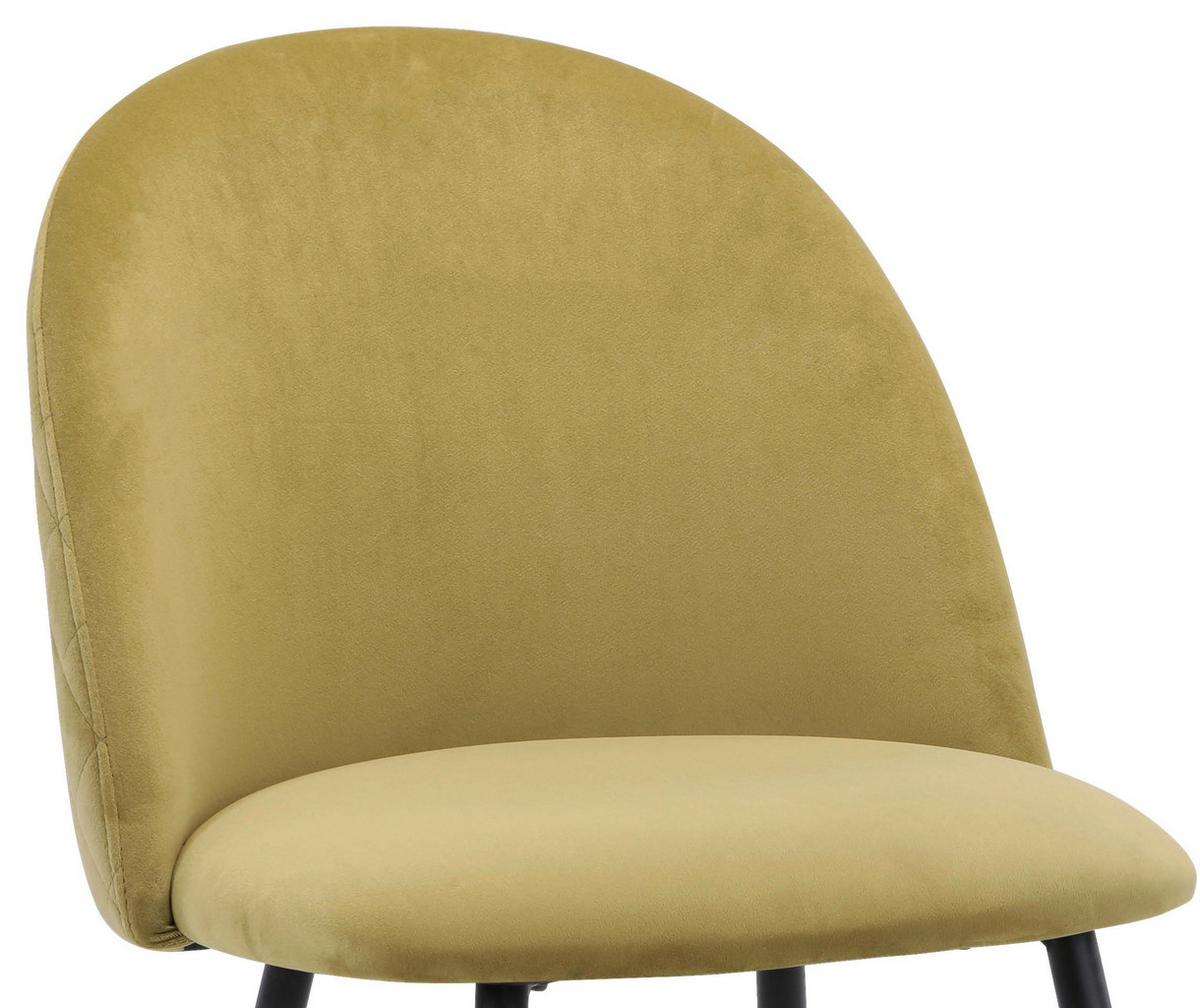 Kárpitozott Szék Torres - sötétsárga/fekete, Modern, textil/fa (51/79/58cm) - MID.YOU