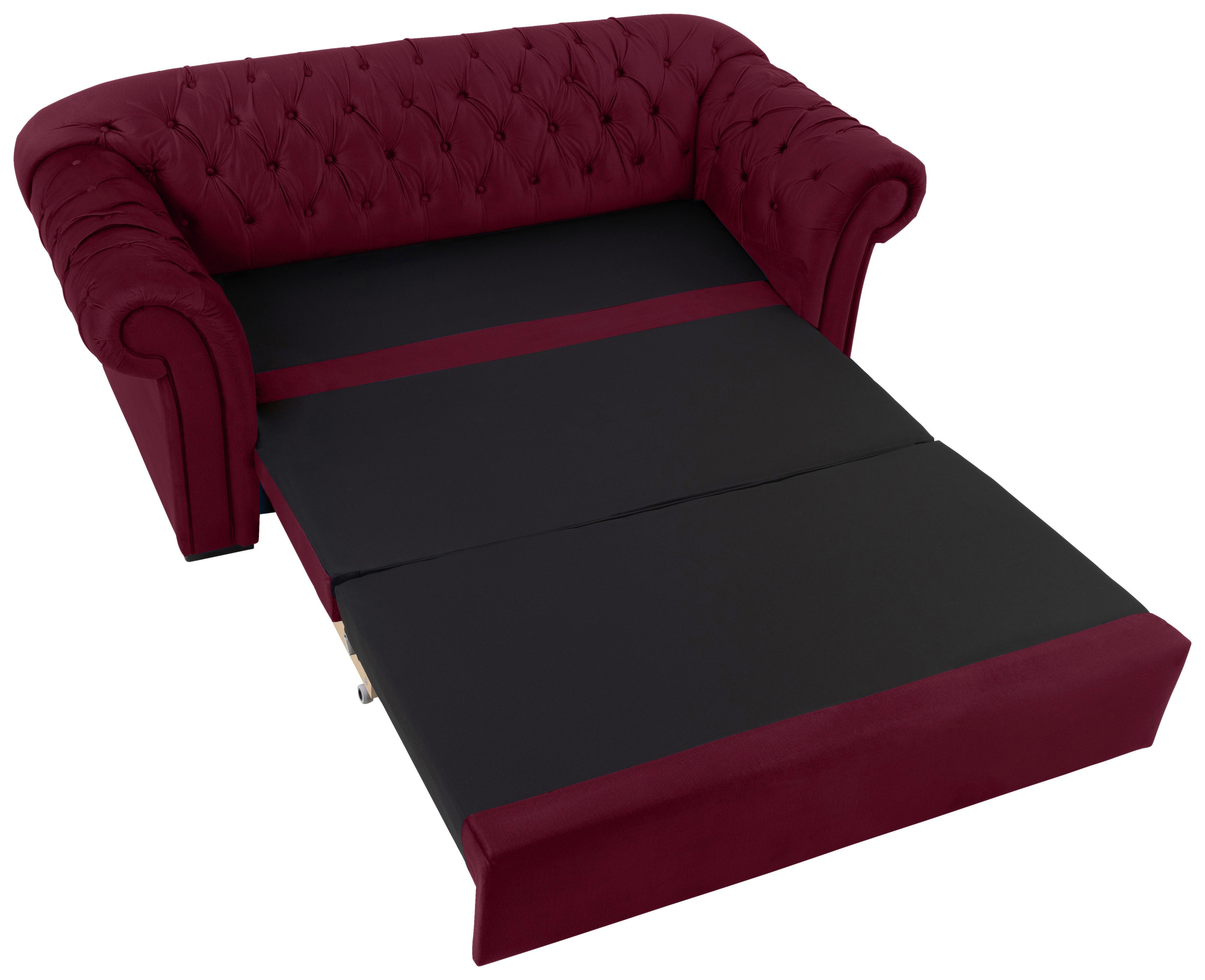 Schlafsofa Cupido - Rot/Schwarz, Design, Textil (213/86/99cm) - MID.YOU