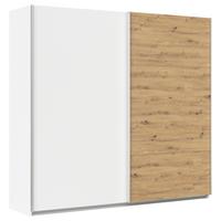 Tolóajtós Szekrény Feldkirch 225/210 Cm - Artisan tölgy/fehér, Modern, faalapú anyag (225/210/62cm)
