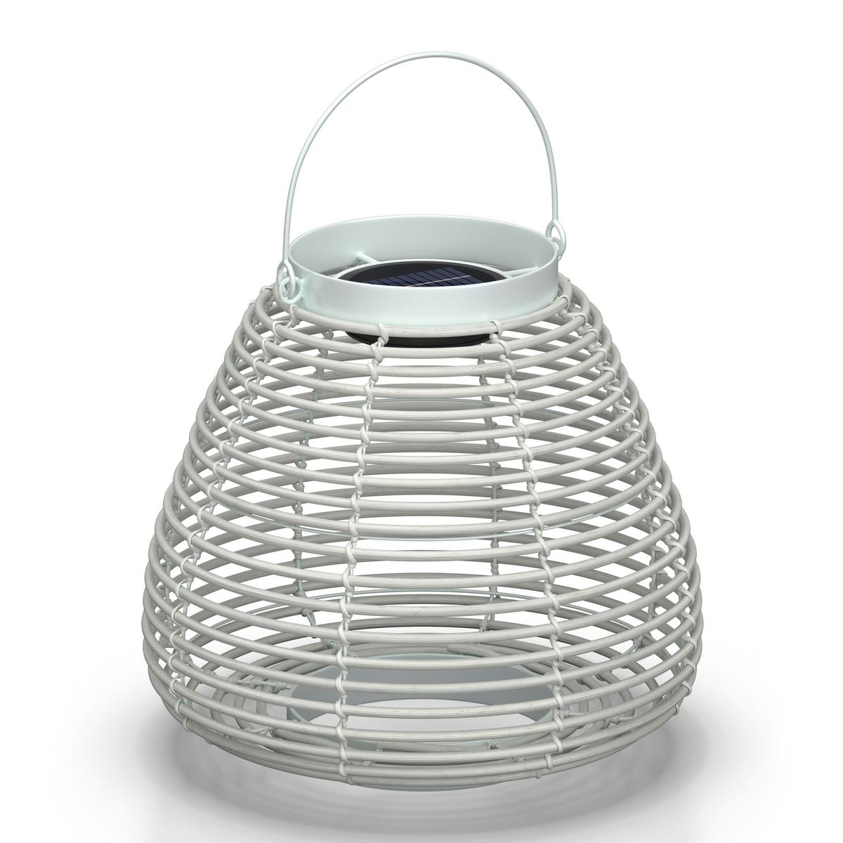 VONKAJŠIE SVIETIDLO ANINA - biela, Modern, kov/plast (31/29/31cm) - Bessagi Garden