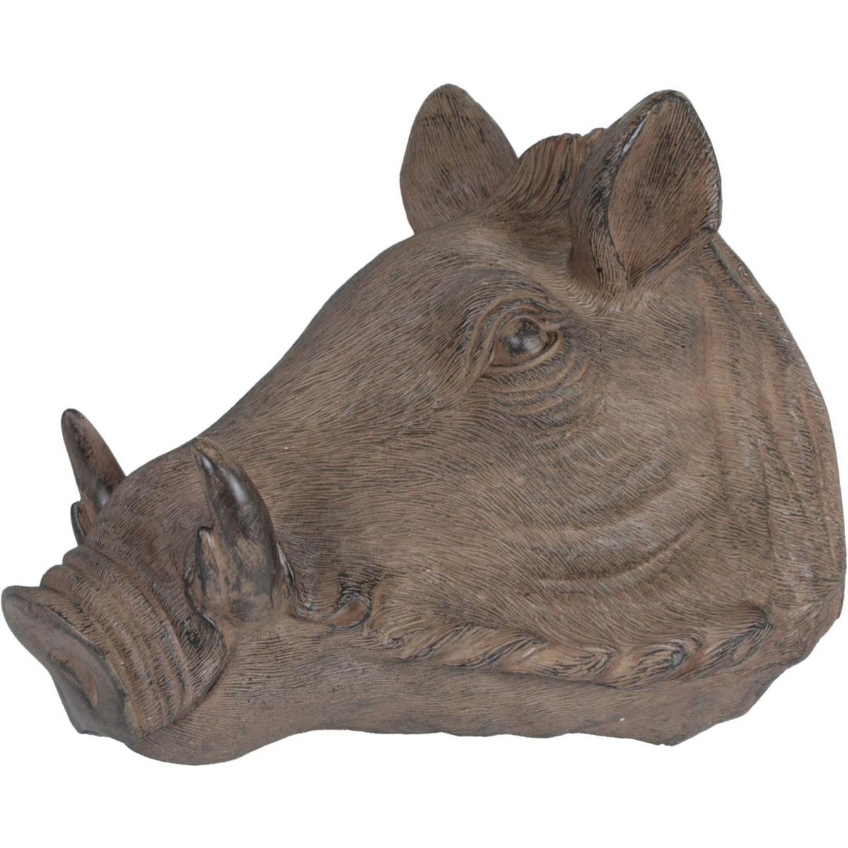 Dekoschwein Braun B: 28,5 Cm - Braun, Basics, Kunststoff (28,5/41,5/36,6cm)