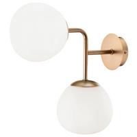 Wandleuchte Erich - Messingfarben, Basics, Glas/Metall - MAYTONI