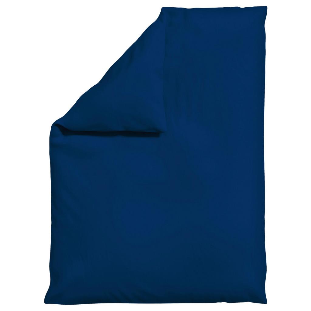 Bettdeckenbezug Knitted Jersey 155x220 cm Dunkelblau