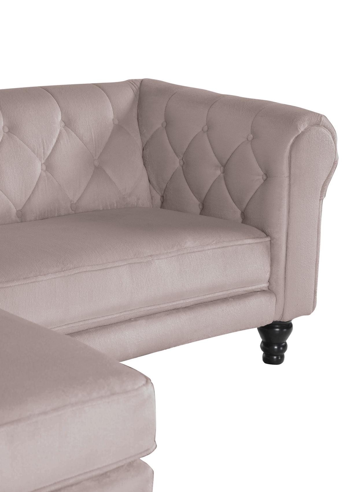 Ecksofa Jonte Beige S: 160x260 Cm - Dunkelbraun/Beige, Design, Textil (160/260cm) - MID.YOU