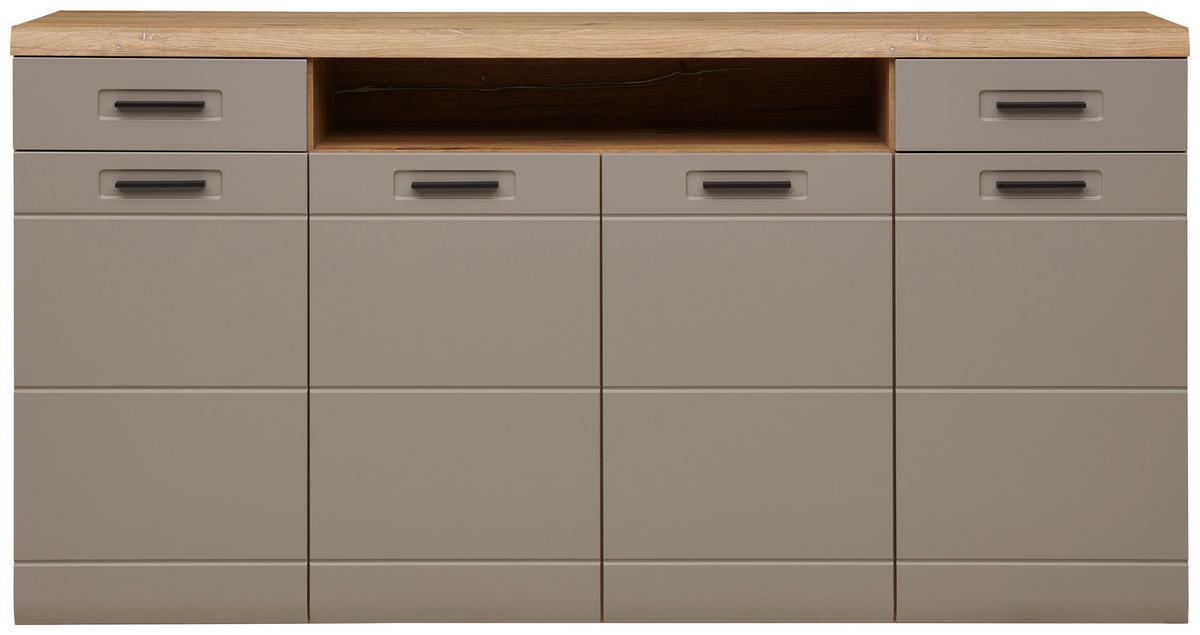 Sideboard B: 200 Cm Auris Basalt/eiche Dekor - MODERN, Holzwerkstoff (200/104,7/43,1cm) - Luca Bessoni