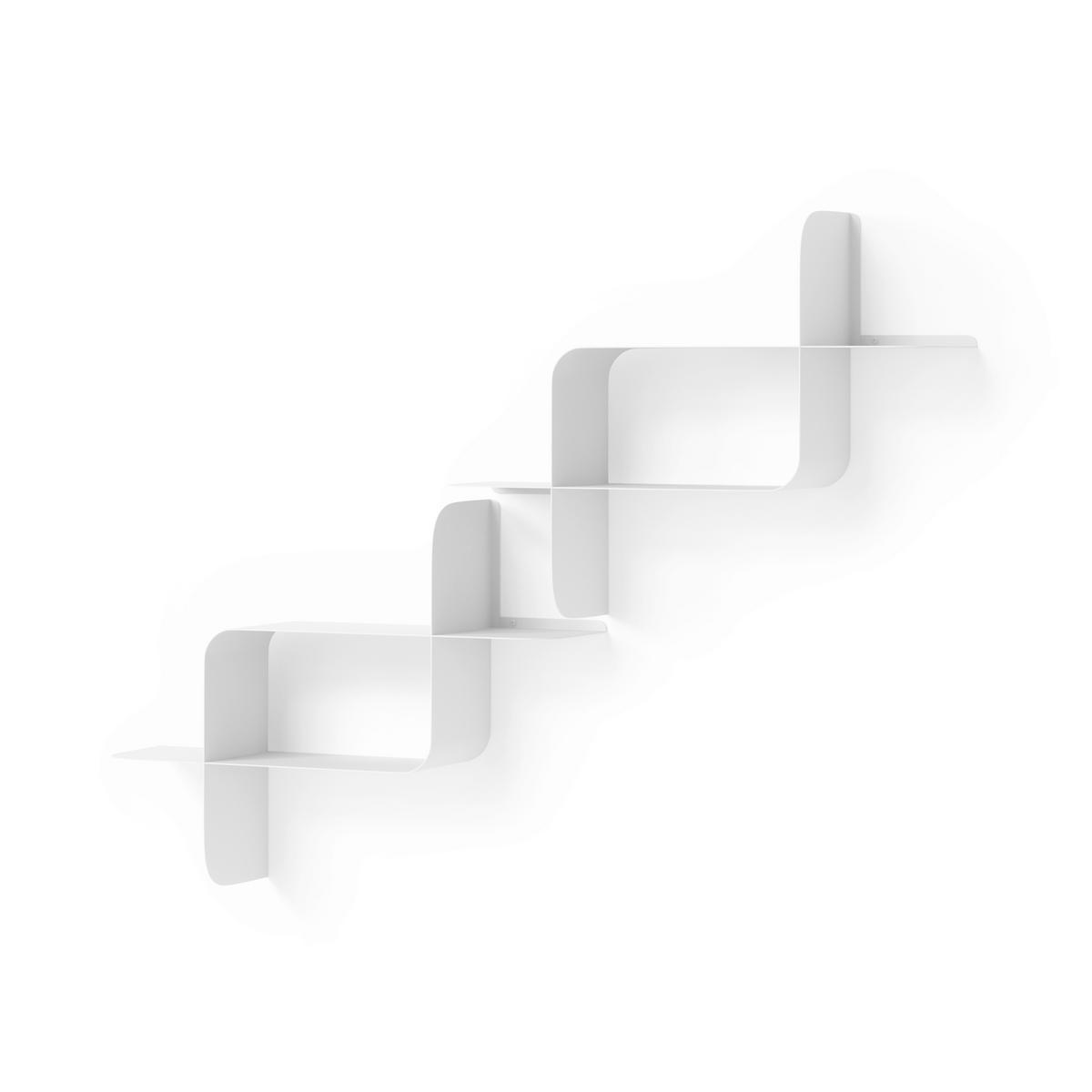 Nástenná polica, biela - Basics (61/47/15cm) - Umbra