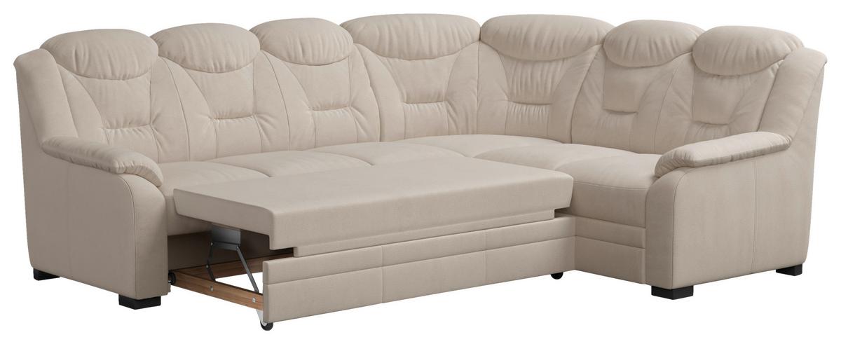 Ecksofa Marcus Beige S: 263x211 Cm - Beige/Schwarz, Basics, Textil (263/211cm) - MID.YOU