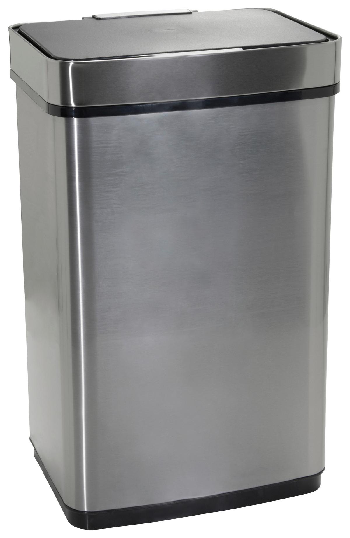 Abfallsammler Clean Iv Silberfarben - Silberfarben, MODERN, Metall (42/69/31cm) - MID.YOU