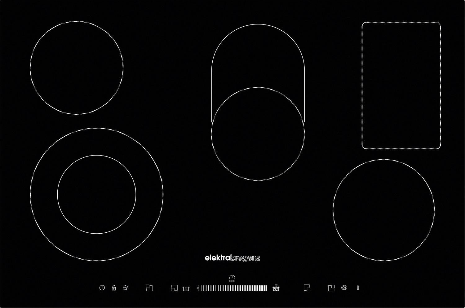 Glaskeramikkochfeld Mc85520sx                 -Eb- - Schwarz, MODERN, Glas (77/4,6/51cm) - Elektra Bregenz