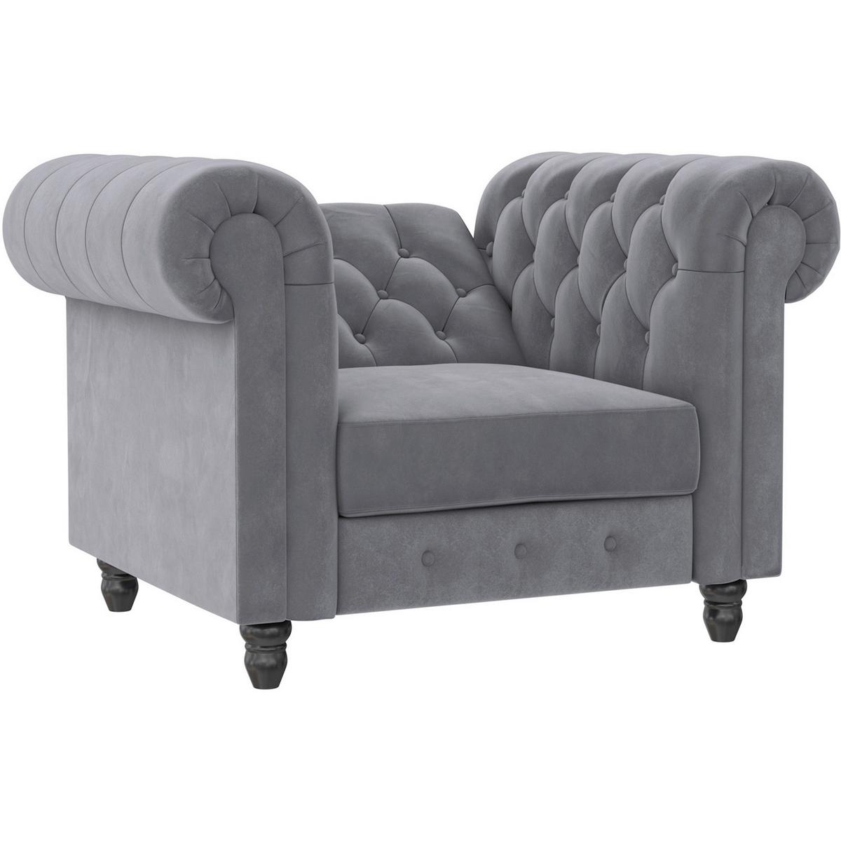 Sessel Firenze Anthrazit, Relaxfunktion - Anthrazit/Schwarz, Basics, Textil (111/83/87cm) - Livetastic