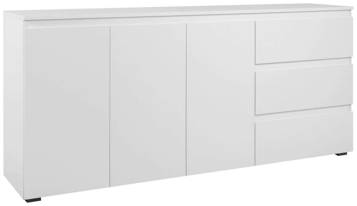 Sideboard 178cm Image 51a, Weiß - Schwarz/Weiß, Design, Holzwerkstoff (178/80/40cm) - MID.YOU