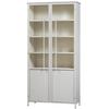 Vitrine Exhibit Sandfarben B: 96 Cm - Sandfarben, Design, Glas/Metall (96/200/40cm) - Livetastic