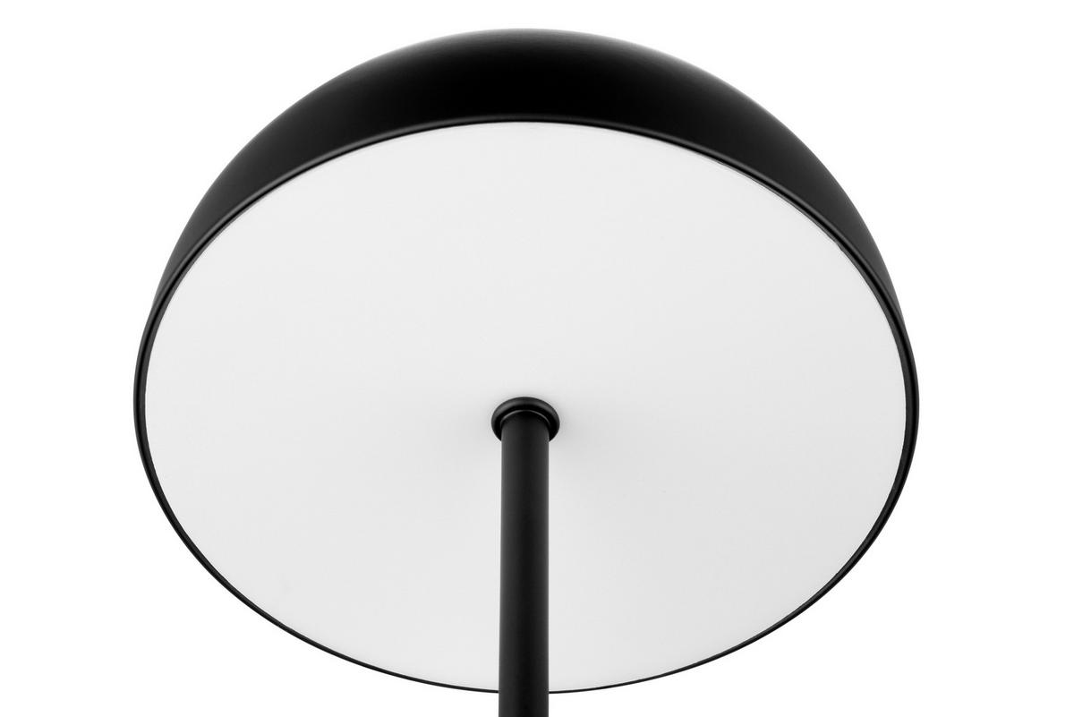 Akku-tischleuchte Schwarz Davina 16x25,5cm - Schwarz, Basics, Kunststoff/Metall (16/25,5cm) - Luca Bessoni