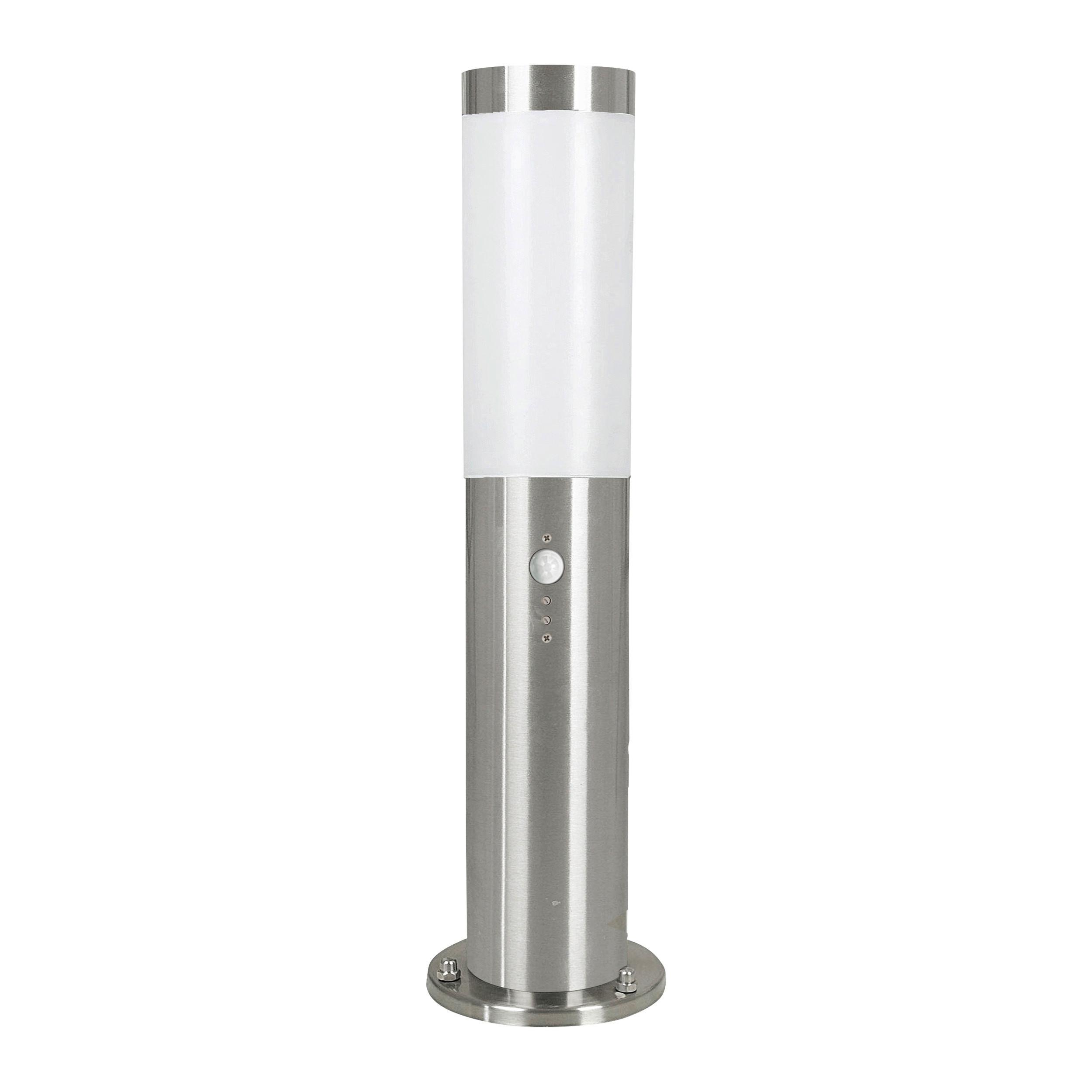 Außenstehleuchte Helsinki H-450 Weiss - Edelstahlfarben/Weiß, Basics, Kunststoff/Metall (7,5/45cm) - Eglo