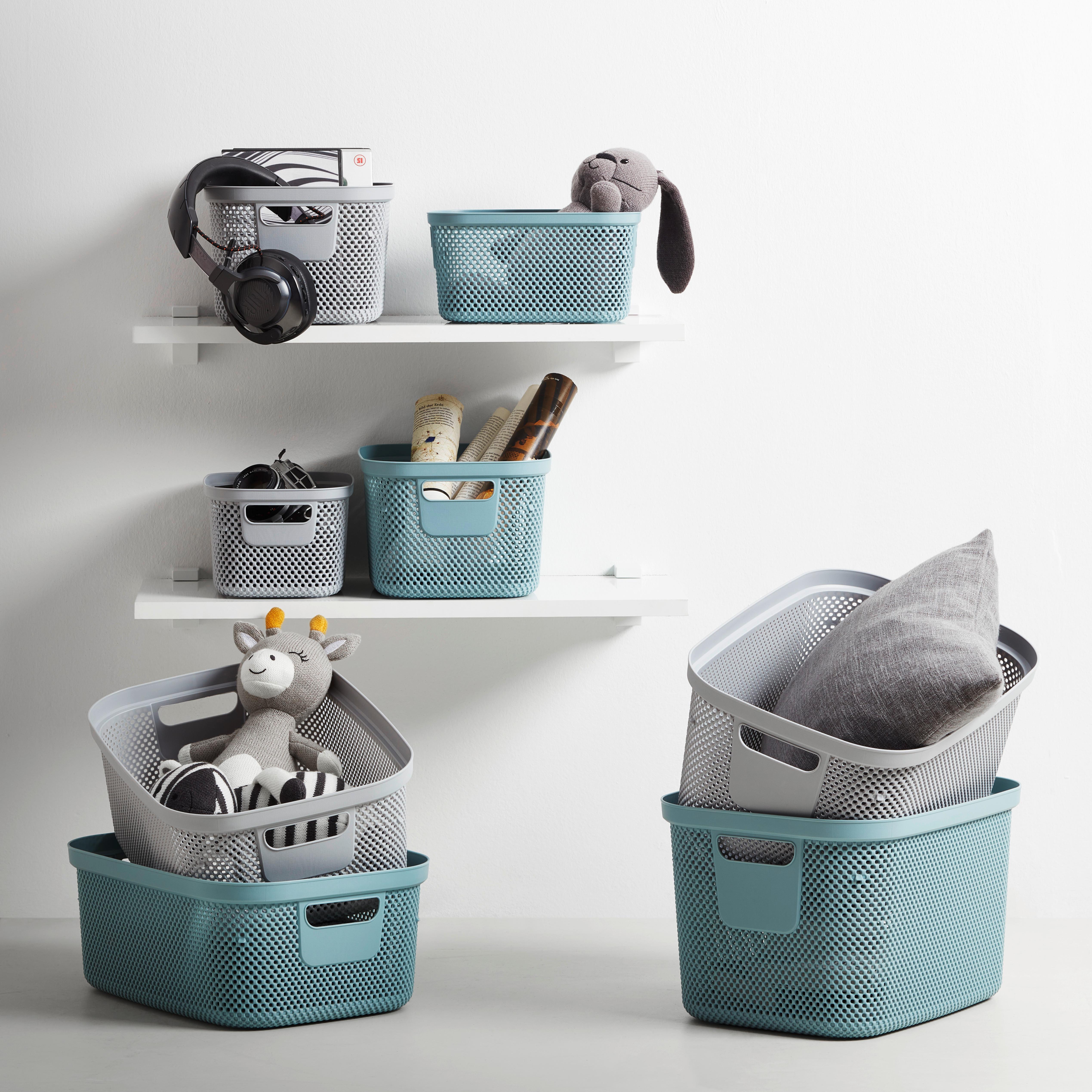 ÚLOŽNÝ KOŠÍK STINE -S- CA. 3,5L - sivá, Modern, plast (23,5/17/12cm)