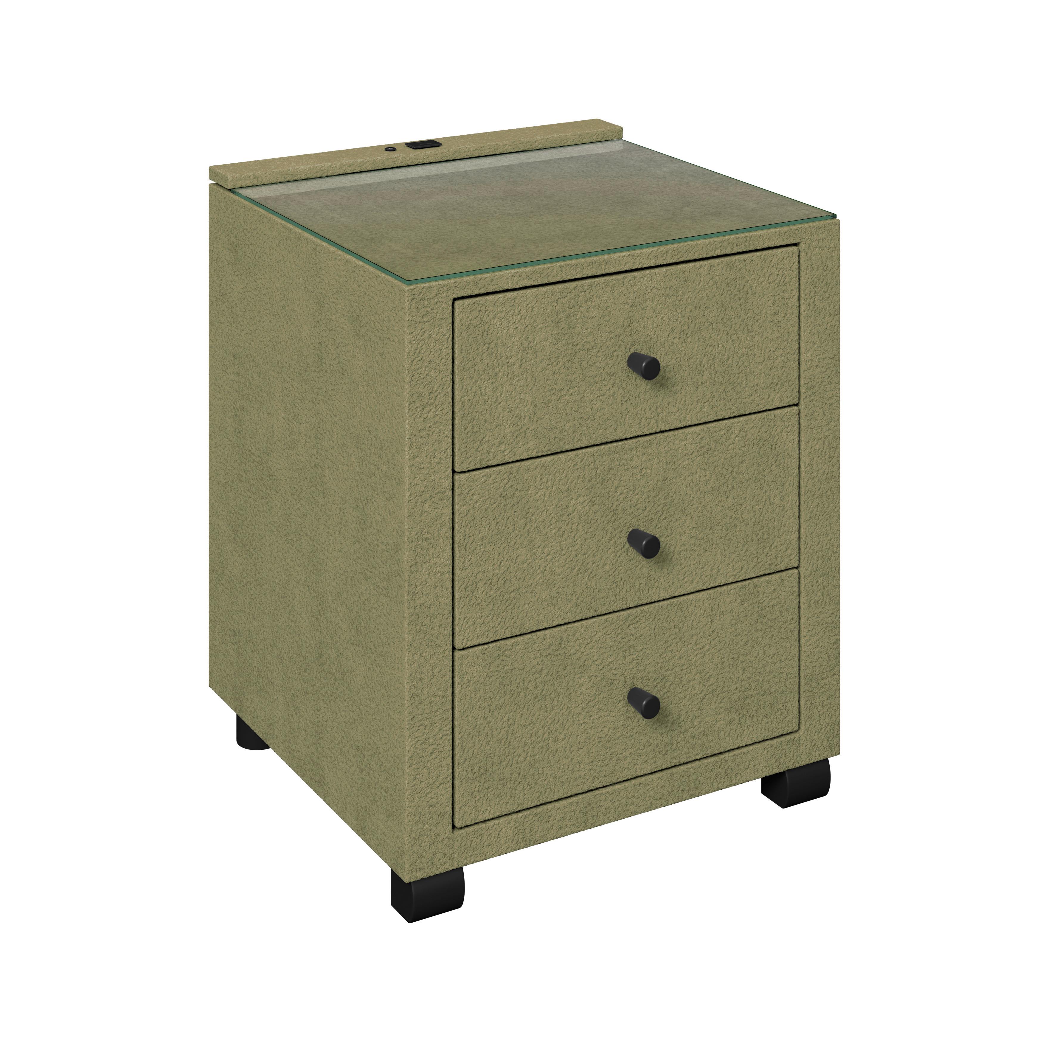 Nachtkästchen Elysia Grün, B: 48 cm