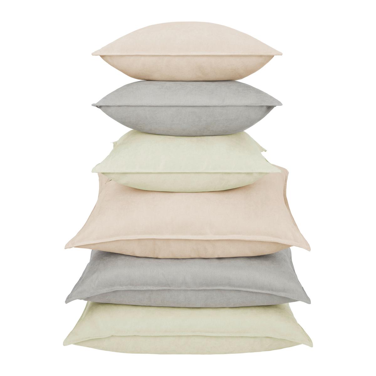Dekorační polštář Nathi, 45/45cm,šedohnědá - šedohnědá, Konvenční, textil (45/45cm) - Modern Living