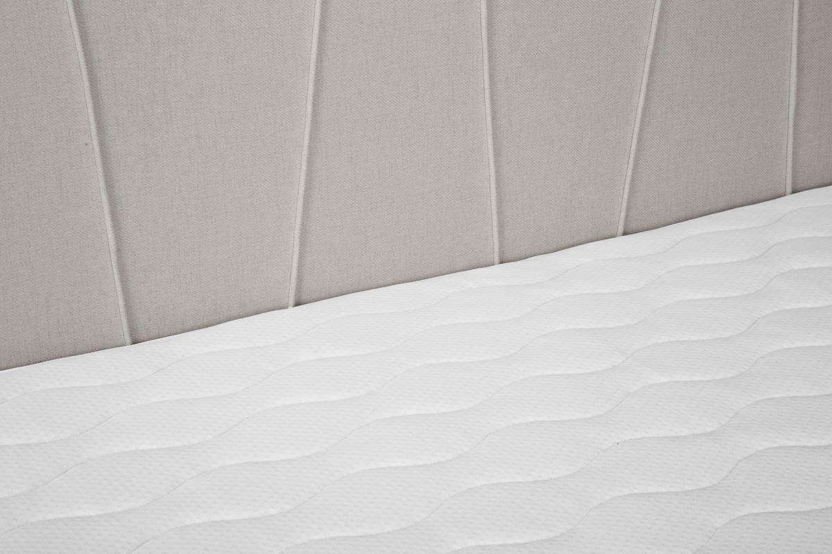 Boxspringbett Mit Topper 180x200 Cm Wels, Beige - Beige/Schwarz, MODERN, Textil (180/200cm) - MID.YOU