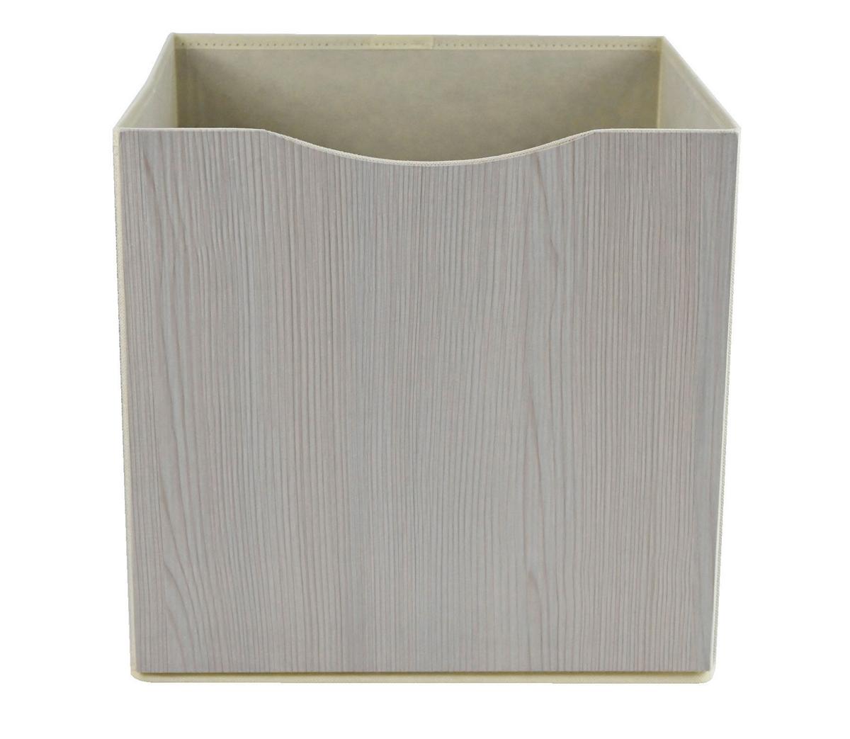 Skládací krabice BETTY - krémová, Konvenční, kompozitní dřevo/textil (33/33/32cm) - Mömax