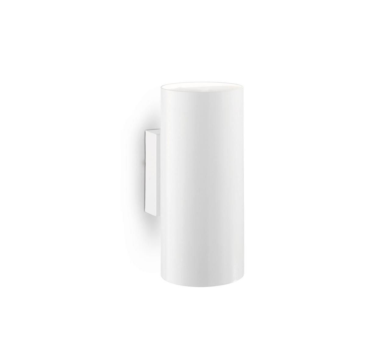 Wandleuchte Bianco Weiß B: 18 cm - Weiß, Design, Metall (8/18/11cm) - Ideal Lux