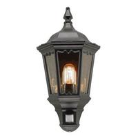 Außenwandleuchte Md7-Pir-Black - Schwarz, KONVENTIONELL, Glas/Metall (49,5/26/14cm) - Elstead Lighting