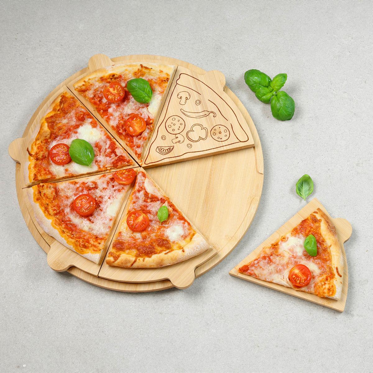 PIZZATELLER Bambus, 36x36x2 cm - Naturfarben, Basics, Naturmaterialien (36/36/2cm) - Kesper