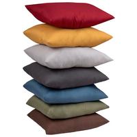 Zierkissen Niki 40x40 cm Polyester Multicolor - Taupe/Blau, KONVENTIONELL, Textil (40/40cm) - Ondega