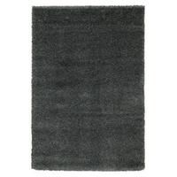 Hochflorteppich Fantasy Shaggy Dunkelgrau 80x150 cm - Dunkelgrau, KONVENTIONELL, Textil (80/150cm) - Novel