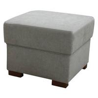 TABURET CHANDLER - světle šedá/hnědá, Design, dřevo/textil (51/43/51cm) - Ondega