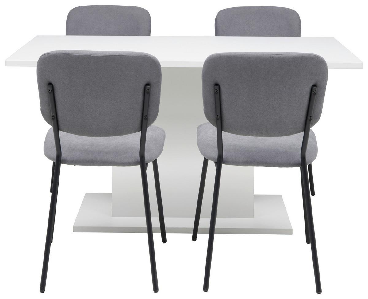 Esstisch Oskar 138x80 cm Weiß - Weiß, MODERN, Holzwerkstoff (138/76/80cm)