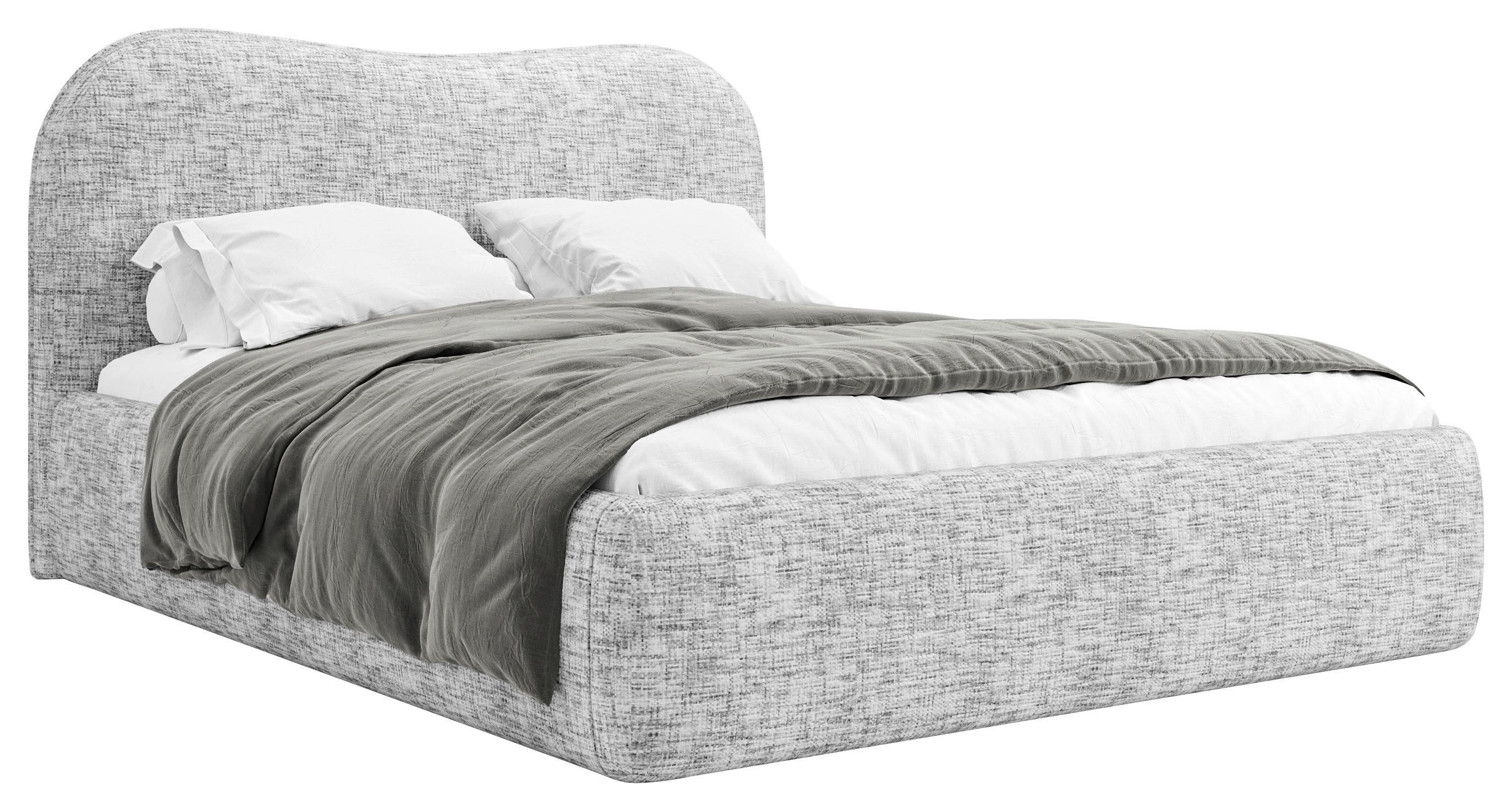 Polsterbett Luo 180x200 cm Grau - Grau, MODERN, Holz/Holzwerkstoff (180/200cm) - MID.YOU